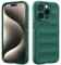 Custodia Compatibile con iPhone 15 Pro Max, Silicone Custodia per Tutto il Corpo, Copertura Antiurto con Fotocamera Protettivo, Cover Morbida al Tatto - Verde Scuro
