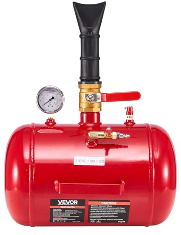 VEVOR Air Tire Bead Seater, 5 Gal / 18.9 L, Heavy Duty Tire Bead Blaster Tool, 87-116 PSI Operating Pressure, Air Trigger Seating Inflator for Pickup, Truck, ATV, Jeep, Van, Lawn Tractor, RV, Red