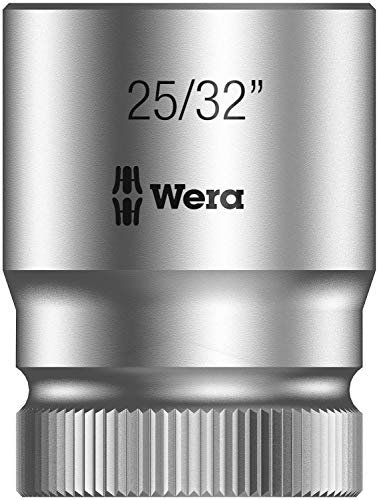 Wera 05003626001 25/32-Inch 8790 HMC Zyklop Socket with Hexagon Drive - Silver