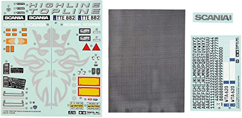 Tamiya 309495581 - Sticker Beutel Scania R620 6 x 4 Highline, Rot