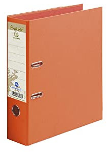 Exacompta - Cod. 53980E - Raccoglitore a leva Forever® anelli a D - Cartoncino riciclato bicolore - Dorso 80mm - F.to esterno 30x32cm per A4 maxi - colori assortiti, 1 pezzo