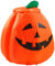 infactory Aufblasbarer Kürbis: Selbstaufblasender Kürbis m. beweglichem Geist & Beleuchtung (Halloween, Aufblasbarer mit Geist, Aufblasbare Artikel)