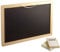 small foot Tafel Bunte Kreide aus Holz inkl. Kreide und Schwamm, für Schulkinder und Kinder ab 4 Jahren, 3497