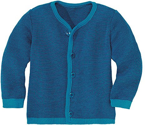 Disana Strick-Jacke - 86/92 - blau melange