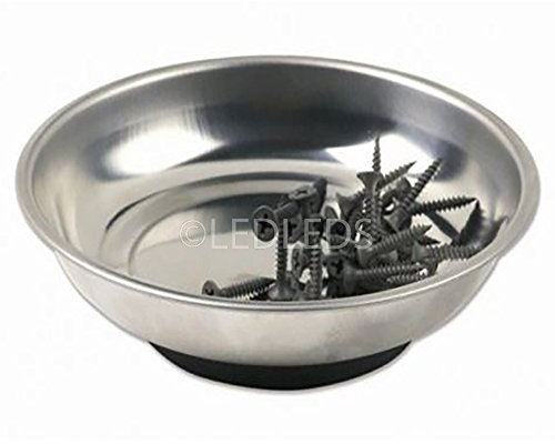VASCHETTA VASSOIO PIATTO MAGNETICO PORTA MINUTERIE VITI E BULLONI TONDO 150mm
