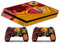 Skin Compatibile per Ps4 SLIM - limited edition DECAL COVER ADESIVA Playstation 4 Slim BUNDLE (As Roma Ultra Calcio)