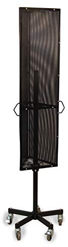 Dreiseitiger Lochblechständer inkl. 100 Lochwandhaken 150mm (schwarz, Einzelhaken)