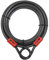 BV Candado de cable de seguridad resistente de 30 pies con bucles, cable de acero trenzado resistente a los cortes de 10 mm, versátil y resistente a la intemperie, cable de bloqueo de bicicleta,
