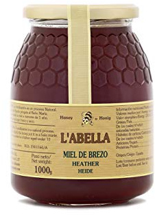 Heidehonig aus Spanien - Premium Qualität - reines Naturprodukt - kaltgeschleudert - unfiltriert - herber Geschmack - leicht geleeartige Konsistenz , Geschmack:Heidekraut, Größe:1000 g