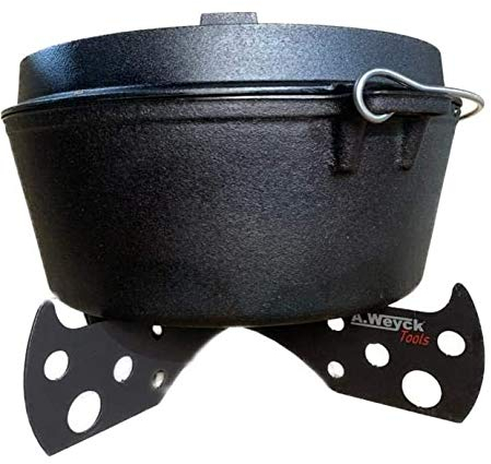 Dutch Oven Gestell Camper Untergestell Halter Untersetzer Outdoor Höhe: ca 8cm ø: 42cm 3mm Stahl #58