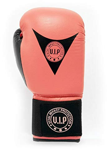 VIP Puella Gants de Boxe en polyuréthane pour Arts Martiaux et Fitness, pour débutants, Rose, 226,8 g