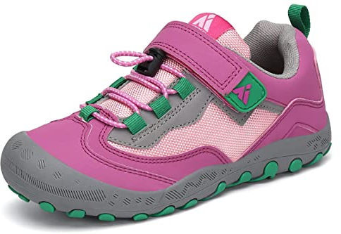 Mishansha Wanderschuhe Kinder Sports Sneaker Mädchen Laufschuhe Leicht Turnschuhe Outdoor Trekkingschuhe Pink 25