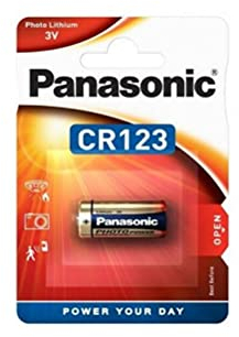Batteria al litio Panasonic CR123A 3V - Blister 1