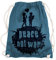Ma2ca® - Not War Turnbeutel - Stoffbeutel Tasche Hipster Sportbeutel Rucksack Bedruckt Peace Frieden