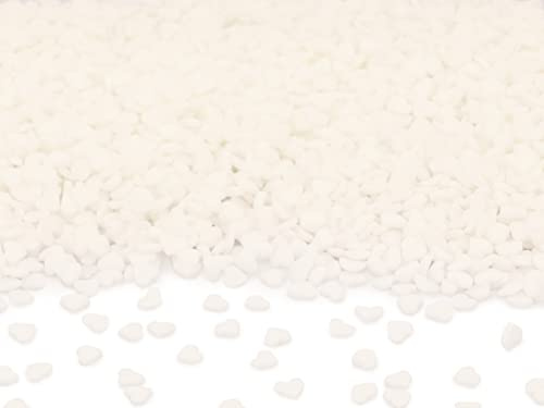 Streudekor Herzen mini weiß, 80g, Zuckerdekor