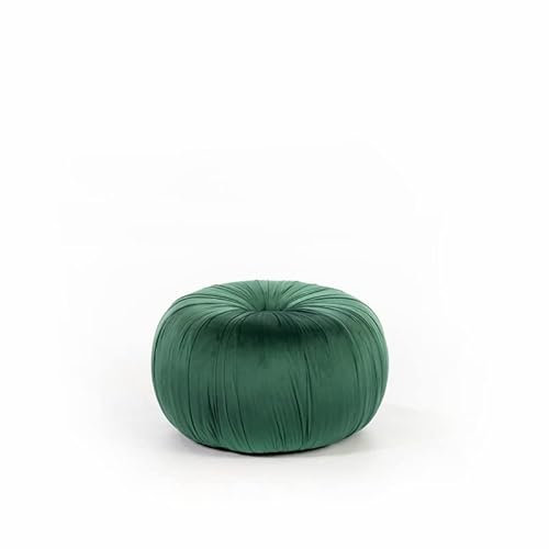 STONES HOME FURNITURE iperbriko Design Sitzsack aus Samt aus Metall, Grün, 36 x 36 x 30 cm, Media