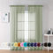 Chyhomenyc Durchsichtige Vorhänge, 213,4 cm lang, 2 Stoffbahnen, lichtfilternde, weiche Fensterbehandlung, Voile-Vorhänge für Wohnzimmer, Schlafzimmer, je 106 x 213 cm (B x L), Salbeigrün, 2 Stück