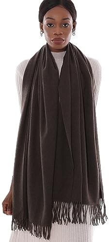 Schal Braun Stola Festlich Fur Abendkleid Pashmina Schals Tücher für Damen Winter