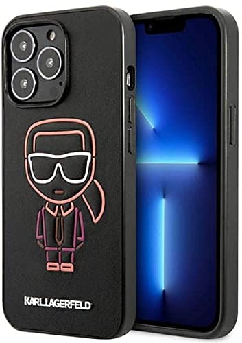 Karl Lagerfeld KLHCP13XTUOK Hülle für iPhone 13 Pro Max 6,7 Mehrfarben hardcase Karl Ikonik Outline