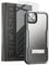 Encased Exos-Armor Case Designed for iPhone 14 with Metal Stand and Screen Protector (Aluminum Frame and Kickstand) Gunmetal
