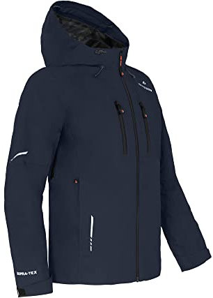 Bergson SKIEN | Herren Regenjacke, recycelt, Netzfutter, 20000 mm Wassersäule, Navy Blazer [329], 60 - Herren