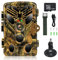 RecorCam Wildkamera 2.7K 24MP Wildkamera Mit Bewegungsmelder Nachtsicht 0.2s Auslöser, HD Wildtierkamera mit Nachtsicht Bewegungsmelder 120° Weitwinkel, Jagdkamera mit 32GB-Speicherkarte IP66