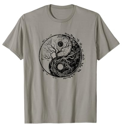 Yin Yang Symbol, Baum des Lebens, Tai Chi, Qigong, Yoga, Taoismus T-Shirt
