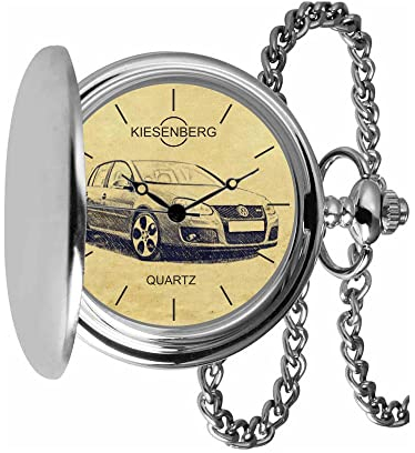 KIESENBERG Taschenuhr Vintage Silber Persönliches Geschenk für Golf GTI V Herren Uhr TA-5049