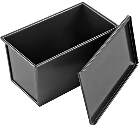 Brotbackformen Brot Backform Mit Deckel Laib Brot Laib Dose Mit Verschiebbarem Deckel Aluminiumlegierung 250g/450g/700g/1000g Teig Brot Backform Kuchen Brotbackform Mold
