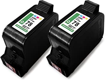 Eurotone 2er Set Tintenpatronen kompatibel für HP 78XL C6578AE für DeskJet 950C 952C 959C 960C 970CSE 970CX 970CXI - 2X Color Farbig