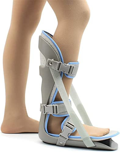 CUSMA Harte Plantarfasziitis-Nachtschiene, Stabilisatorstütze Lindert Entzündungen - Fußstützstiefel, Verstellbare Klettverschlüsse Zur Linderung Von Achillessehnenschmerzen,M