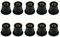 10x M4/M5/M6 Motorrad Windschutzscheibenmutter, Gummimuttern Motorrad Windschutzscheibe Schraube Befestigungsmuttern Windschutzscheiben Wellenmutter (Convex type,M6)