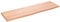 vidaXL Étagère Murale, Dessus de Table avec Bord Vivant, Tablette Suspendue Flottante, Rustique, Marron Clair Bois Chêne Massif Traité