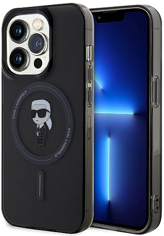 Karl Lagerfeld KLHMP15LHFCKNOK Hülle für iPhone 15 Pro 6.1 Schwarz hardcase IML Ikonik