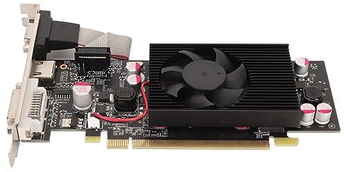 ciciglow Graphics Card, 1G DDR2 64bit Computer Graphics Card Support DVI VGA HDMI Output PCI Express 2.0 X 16 Bus Interface