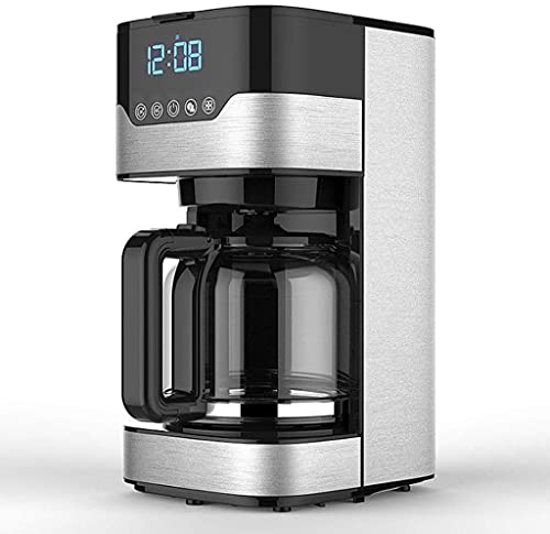XiVue Cafetera Cafetera Programable De 4 Tazas con Cafetera Cafetera De Goteo con Temporizador Y Olla Térmica Cafetera De Filtro Permanente Acero Inoxidable