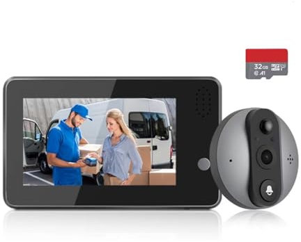 4.3 Inch WiFi Tuya Smart Video Digital Peephole Door Camera Two-way Audio 2MP Night Vision Wireless Digital Magice Eye Door Bell