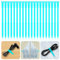 Reusable Zip Ties, 7 Silicone Zip Ties, 20pcs Rubber Cable Ties Straps for Wire Management, Elastic Cable Organizer for Home Office Table Desk Cord Ties(18cm, 20pcs, Green)