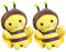 2 Stück Plüsch Bienen Schlüsselanhänger - Süße Cartoon Bienen Anhänger Für Taschen Rucksäcke Dekoration Und Geschenke Perfekt Für Kinderzimmer Und Party