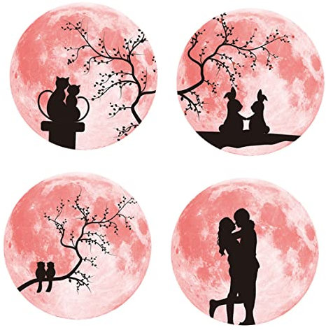 UKCOCO Love Theme Dark Wall Sticker Personalised PVC Removable Sticker for Living Decor