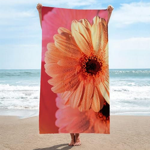 Toalla Playa Amarillo Toallas Playa Grande Microfibra Anti Arena Flores Playa Toallas para NiñA NiñO Adulto Piscina Toalha de Praia Mujer Hombre 200x200cm