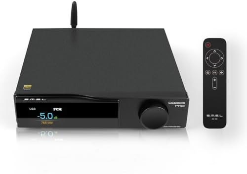 SMSL DO200 Pro Balanced DAC, 12x CS43131 XMOS XU-316 PCM768kHz DSD256 MQA-CD MQA Decoder, USB/OPT/KOAX/Bluetooth5.1/HDMI ARC zu RCA/XLR DAC, HiFi Vorverstärker DAC für PS5/PC/HDTV/CD Player