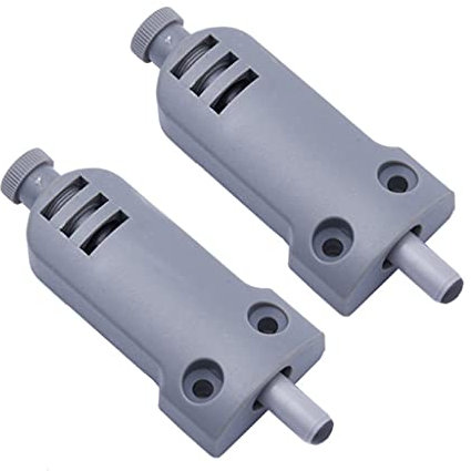 2X Door Close Damper Buffers Door Wardrobe Cupboard Cabinet Soft Close Kitchen Door Stop Drawer Gray Cabinet Door Damper Soft Close Slam