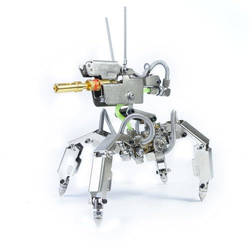 Metalkitor 3D-Metall-Puzzles für Erwachsene, Mini-1 Metallfigur, Mecha, Montagemodell, Puzzle, Bastelarbeiten, Gehirn-Teaser – perfekte Schreibtischdekoration und Geschenke (228 + Teile)