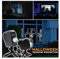Lumière du projecteur Projecteur holographique de fête de noël d'halloween, nuits effrayantes, 12 films, Mini trépied de cinéma maison, projecteur LED d'intérieur et d'extérieur Décorations de Noël, l