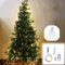 Eznaobo Luci scintillanti a cascata per albero di Natale, stringa di luci USB per fatine, luci a cascata con filo bianco caldo argento, 8 modalità, luce scintillante per albero (3 m, 20 strisce e 600
