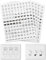 GOMAKERER 600 Stück Lichtschalter Aufkleber, 33 Designs Transparent Schalter ID Aufkleber Schalttafel Label Aufkleber Für Hause Küche Badezimmer Büroschule 15 x 15 mm