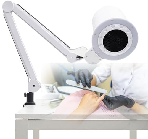 80W Original Vacuum Nail Dust Collector,Nail Dust Collector with Lamp, Nail Vacuum Dust Collector for Acrylic Nails Removal Acrylic Gel Nails Polishing