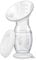Yohcuro Manual Breast Pump, 4oz Food-Grade & BPA Free Silicone Pump with Lid, Breast Milk Collection, One-Size-Fits-All, High-Temperature Resistant, No-Leak Design (White)