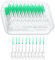 NXPUXP 200 Pezzi Spazzolini Scovolini Silicone,Scovolini Dentali,Scovolini Interdentali,Scovolini Denti-Scovolini per Gli Spazi Interdentali(Verde)